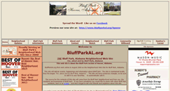 Desktop Screenshot of bluffparkal.org