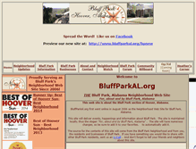 Tablet Screenshot of bluffparkal.org